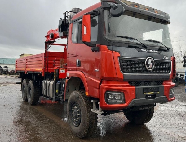 Бортовой Shacman X3000 SX32586V385 c КМУ Kanglim 2056 с буром